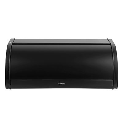 Brabantia Roll Top Bread Bin, Matt Black Brabantia Roll Top Bread Bin, Matt Black